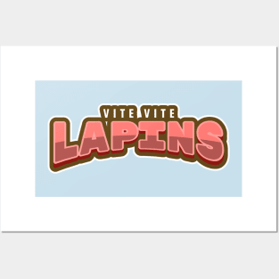 Vite Vite Lapins wordmark Posters and Art